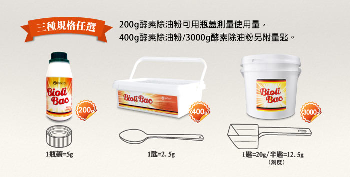 德國Biofatex BioliBac得立潔 神奇酵素除油粉 超大容量3000g