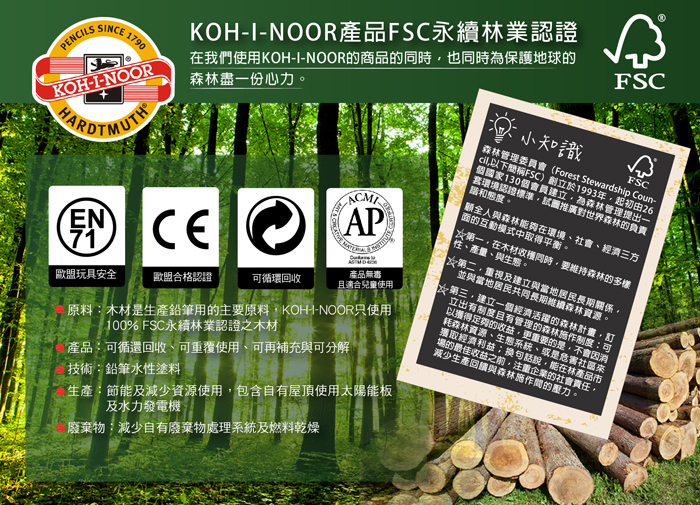 KOH-I-NOOR 捷克色鉛筆刺蝟筆插筆筒(迷你) – 自然原木