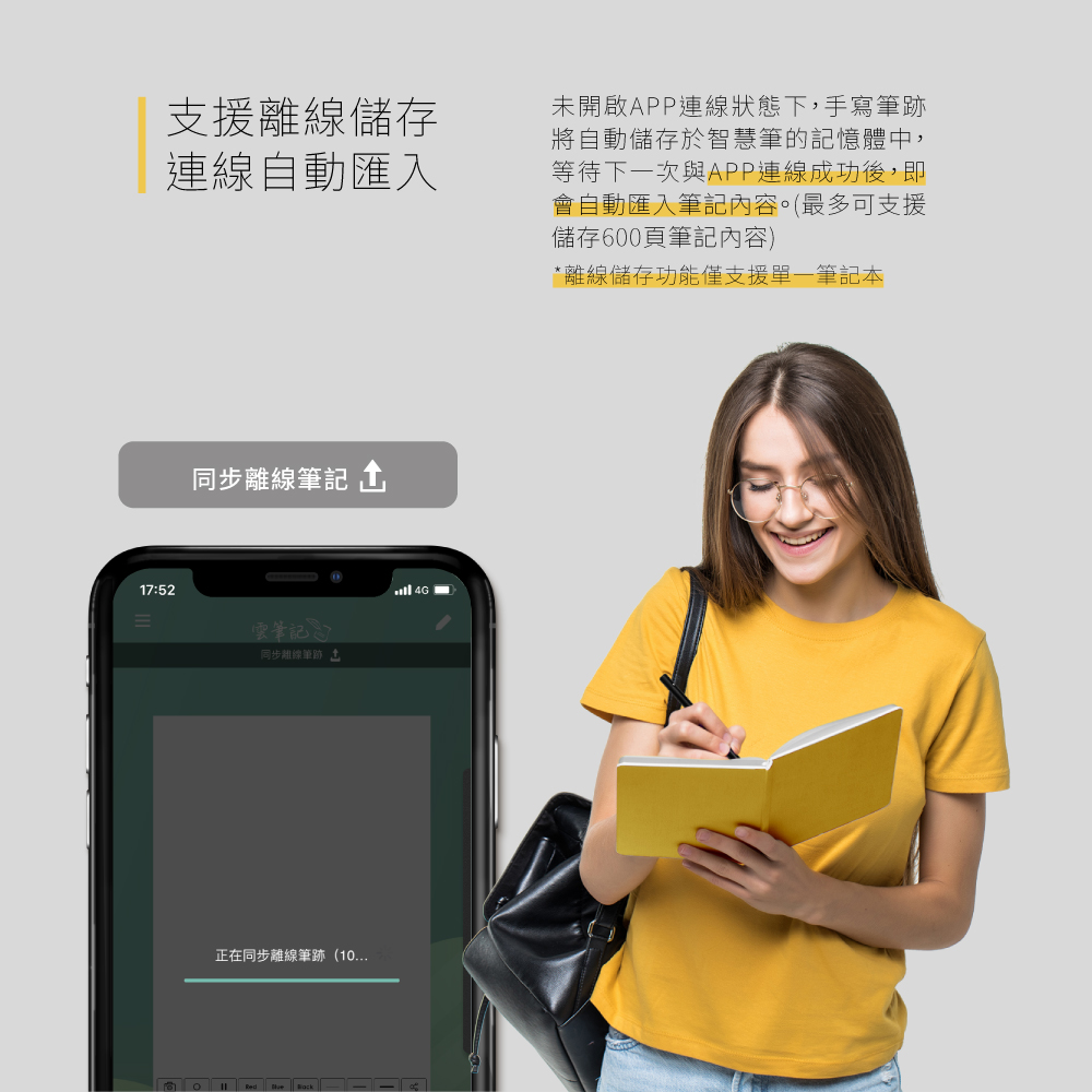 GREENON 雲筆記 Plus 智慧筆記工具組 支援離線儲存