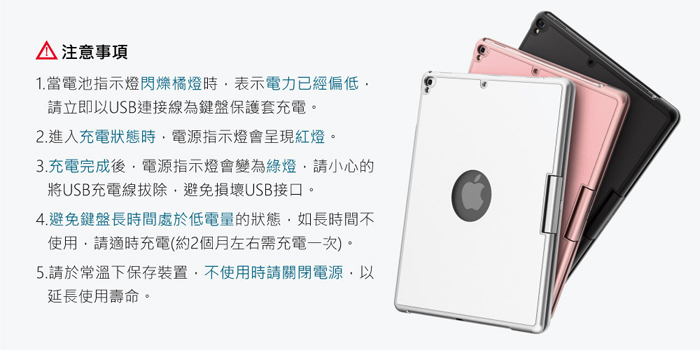 GREENON 鍵盤保護套F8S 旋轉版 iPad 2018/Pro 9.7 注音鍵盤